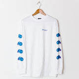 Alltimers Peachy Longsleeve T-Shirt White (Warehouse Find Medium Only)