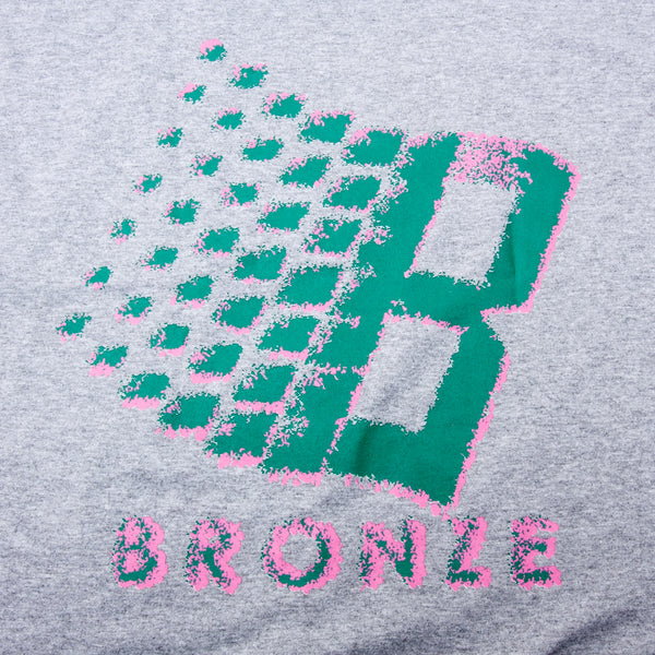 Bronze Streaker Logo T-Shirt Heather Grey (Back Print)
