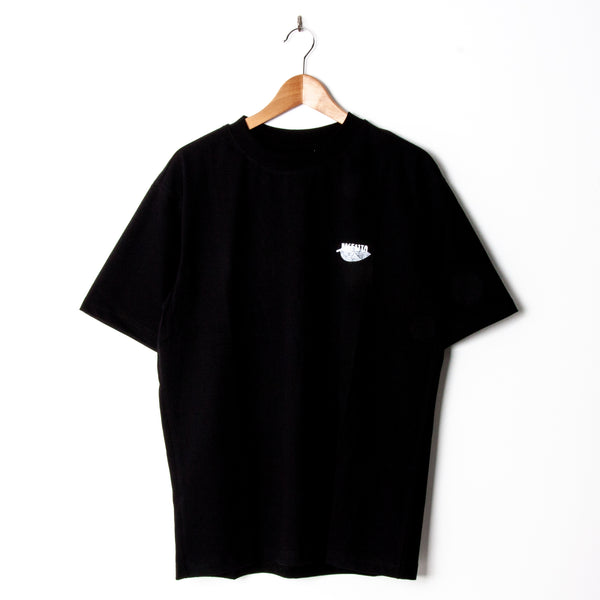 Magenta Botanic T-Shirt Black (Back Print)