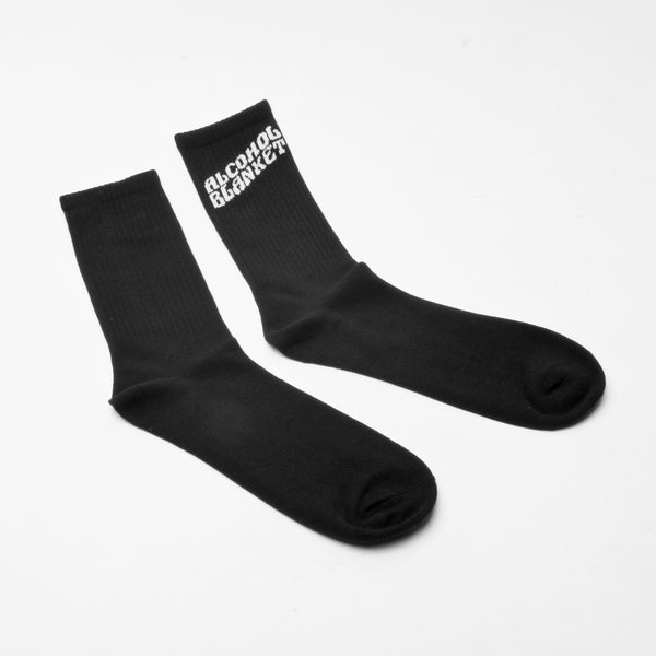 Alcohol Blanket Logo Socks Black