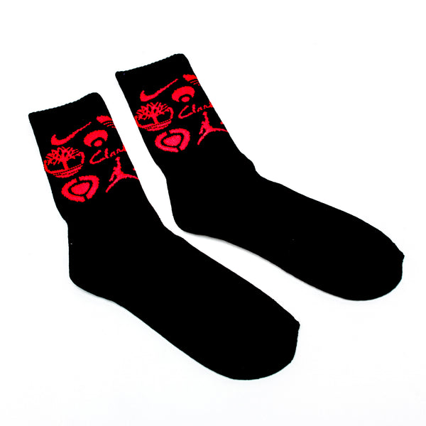 Classic Grip Sponsor Socks Black
