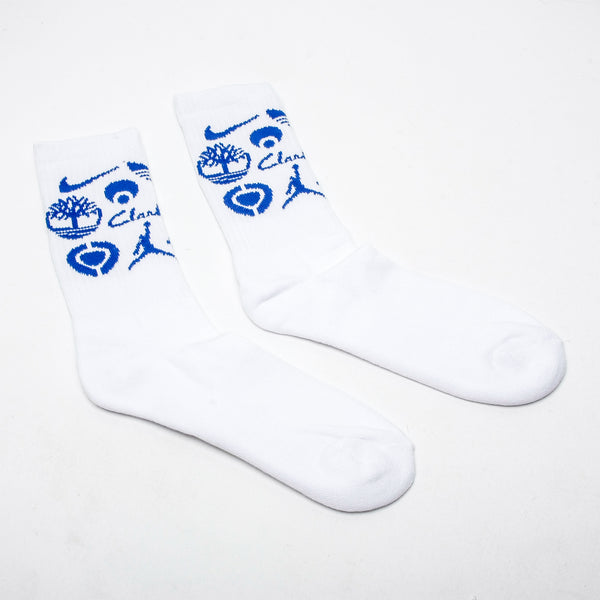 Classic Grip Sponsor Socks White