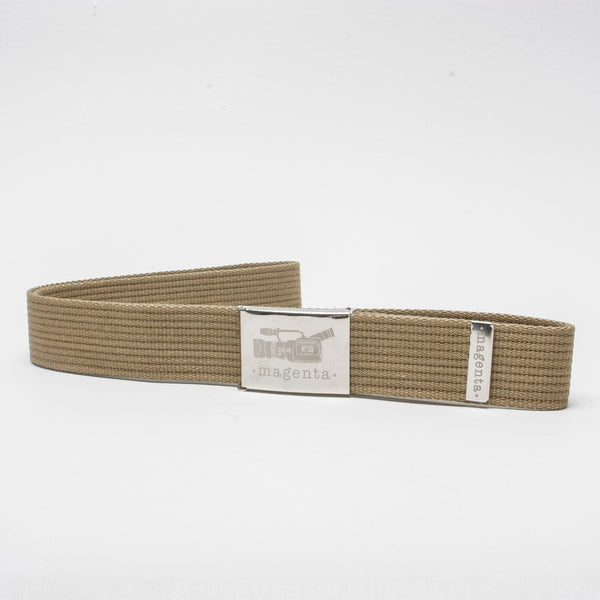 Magenta VX Buckle Up Belt Beige