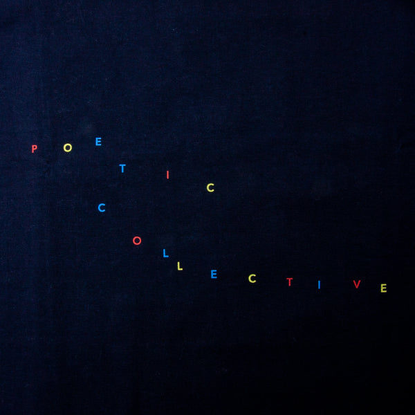 Poetic Collective Colour Logo T-Shirt Navy (with Back Print)