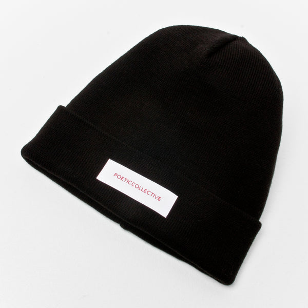 Poetic Collective Logo Beanie Black