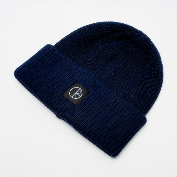 Polar Double Fold Merino Beanie Navy