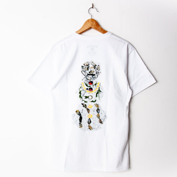 Quartersnacks Oyster Snackman T-Shirt White (Back Print)