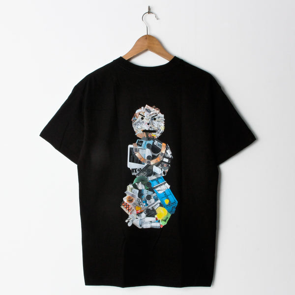 Quartersnacks Junkyard Snackman T Shirt Black (Back Print)