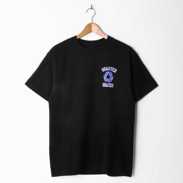 Quartersnacks Junkyard Snackman T Shirt Black (Back Print)
