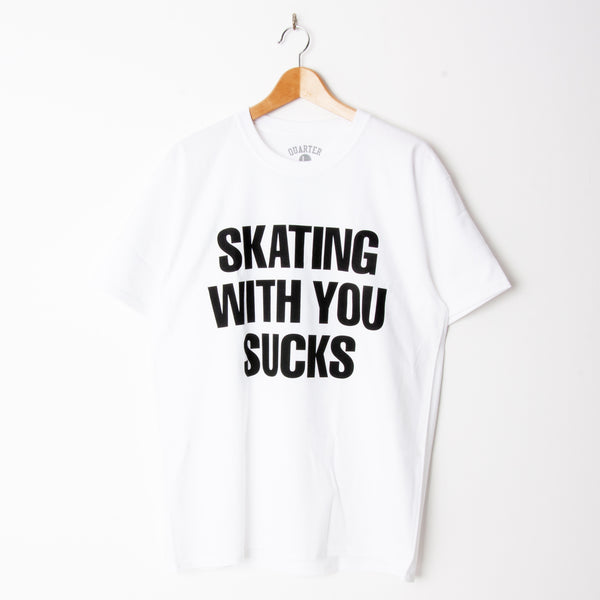Quartersnacks Skating With You T-Shirt White