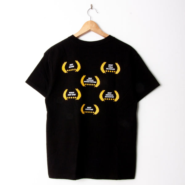 Quartersnacks X Classic Grip Winner T-Shirt Black (Back Print)