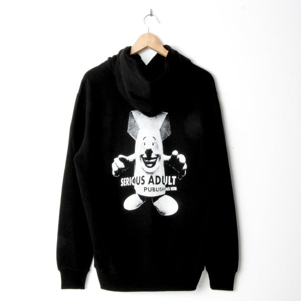 Serious Adult Pillarman Hood Black