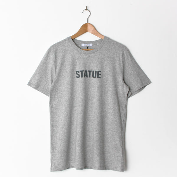 Statue Legacy Print T Shirt Heather Grey