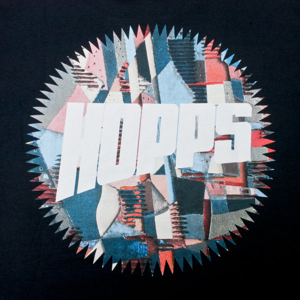 Hopps Sun Logo Abstract T-Shirt Navy (Back Print)