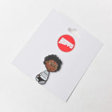 Hopps Keith Kid Enamel Pin Badge.
