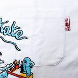 Lovenskate A SLICE OF UTOPIA’ BY ELOISE DORR LONGSLEEVE POCKET T-SHIRT