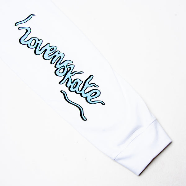Lovenskate A SLICE OF UTOPIA’ BY ELOISE DORR LONGSLEEVE POCKET T-SHIRT