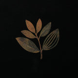 Magenta Fall Leaf Plant Hood Black