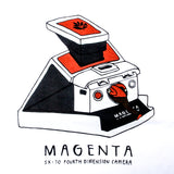 Magenta Fourth Dimension T-Shirt White
