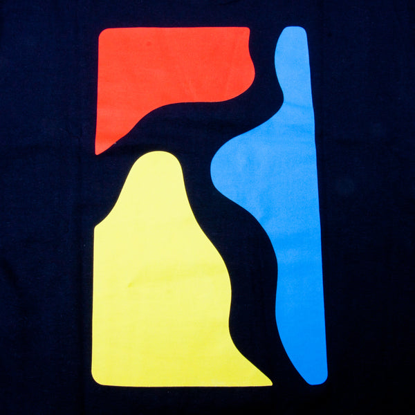Poetic Collective Colour Logo T-Shirt Navy (with Back Print)