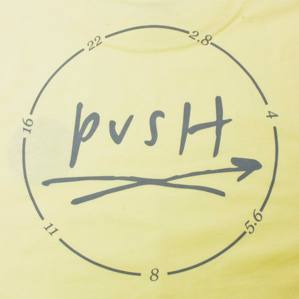 Push Periodical F-Stop T-Shirt Light Yellow (Back Print)