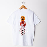 Quartersnacks X Classic Grip BUSSDOWN T-Shirt White (Back Print)