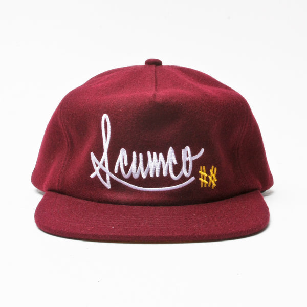 Scumco & Sons 6 Panel Cap Maroon