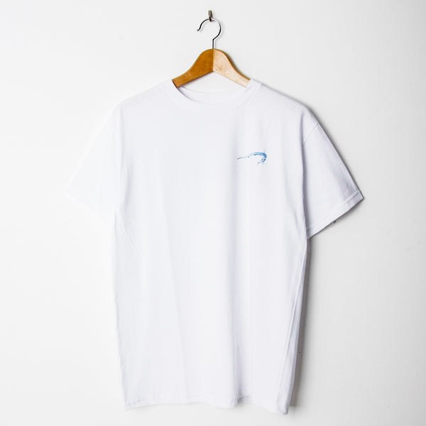 Snack Alive Splash T Shirt White (Back Print)