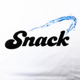 Snack Alive Splash T Shirt White (Back Print)