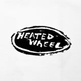 The Heated Wheel Slam Time T Shirt White (Back Print)