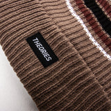 Theories Burst Stripe Beanie Beige